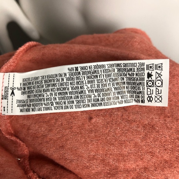 Cropped Hoodie Pullover Forever 21 Salmon Color - Picture 7 of 8